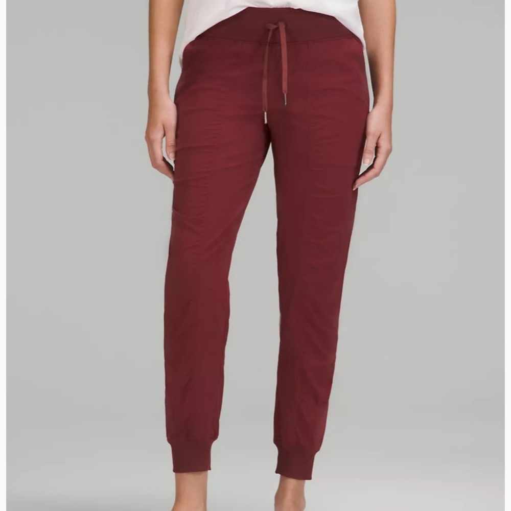 Lululemon Dance Studio Mid Rise Jogger - Maroon - Size 8
